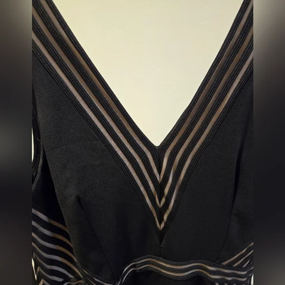 Avery G Illusion Hemline Mermaid Gown - Picture 6 of 13